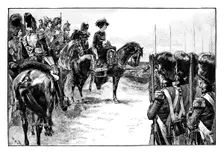 The Queen at the camp at Chobham, Surrey, 1853, (1888)