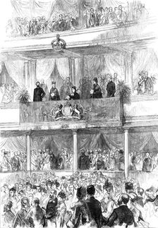 The Queen at the Concert in the Royal Albert Hall, 1876. Creator: C.R.