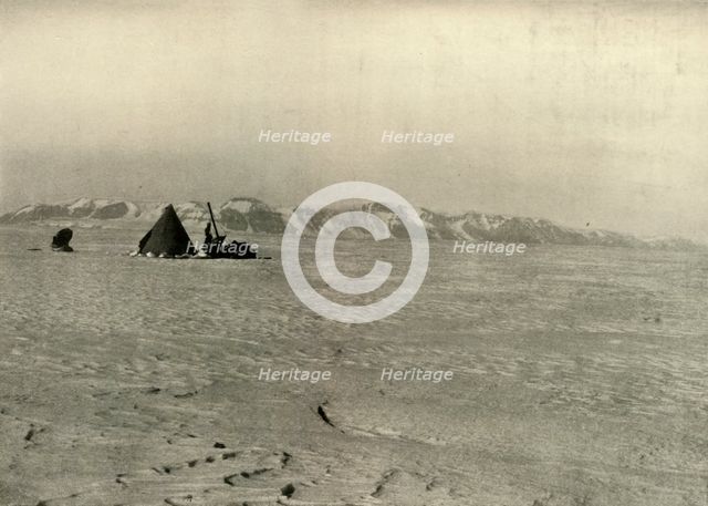 'The Queen Alexandra Range Photographed on the way down the Glacier',  c1908, (1909). Artist: Unknown.