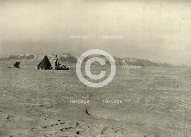 'The Queen Alexandra Range Photographed on the way down the Glacier',  c1908, (1909). Artist: Unknown.