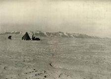 The Queen Alexandra Range Photographed on the way down the Glacier c1908, (1909)