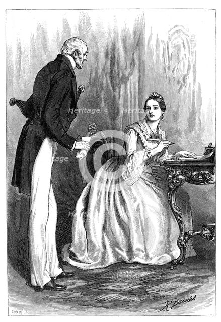 The Queen and the Deserter's Death Warrant, c1850s, (1900). Artist: Unknown