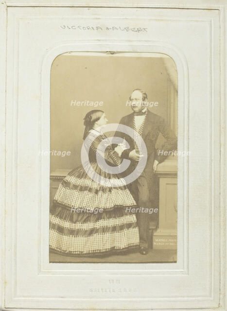 The Queen and Prince Consort, 1861. Creator: John Jabez Edwin Mayall.
