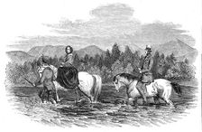 The Queen and Prince Albert fording the Garry, 1844. Creator: Unknown