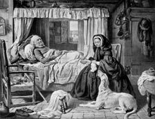 The Queen in a Cottage Bedroom late 19th century, (c1920)