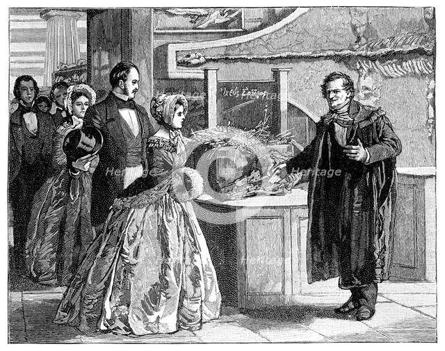 The Queen in the Woodwardian Museum, c1850s, (1900). Artist: Unknown
