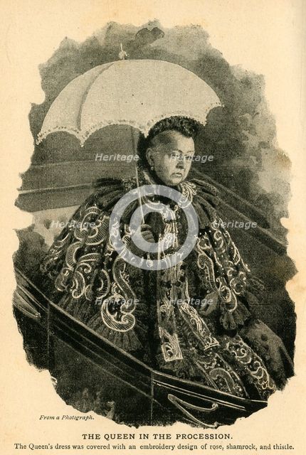 'The Queen in the Procession', c1897.  Creator: Unknown.