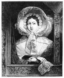 The Queen in the Royal Gallery c1850s, (1900)