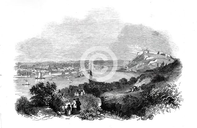 The Queen passing Coblentz, 1845. Creator: Unknown.