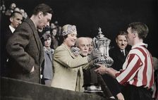 The Queen Presents The Cup 1937. Creator: Unknown