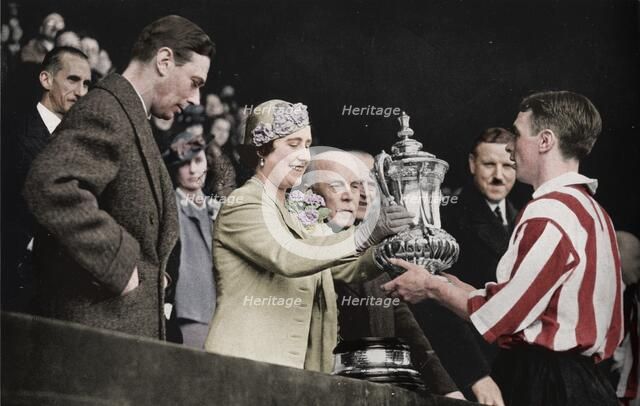 'The Queen Presents The Cup', 1937. Creator: Unknown.