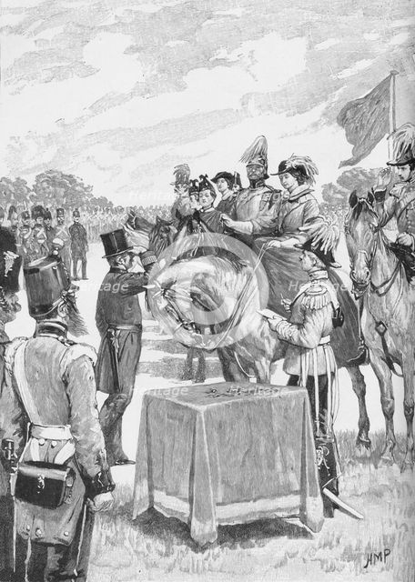 'The Queen Presiding at the First Distribution of the Victoria Cross', c1890. Artist: Henry Marriott Paget.