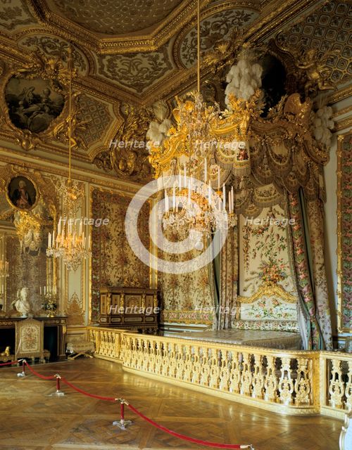 The Queen's Bedchamber, The Queen's Suite (Grand Appartement de la Reine) Artist: Unknown