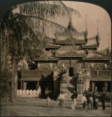 The Queen's Golden Monastery, a gem of oriental architecture, Mandalay, Burma 1907