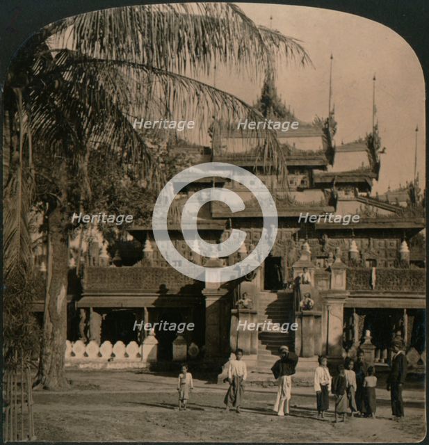 'The Queen's Golden Monastery, a gem of oriental architecture, Mandalay, Burma', 1907. Artist: Unknown.