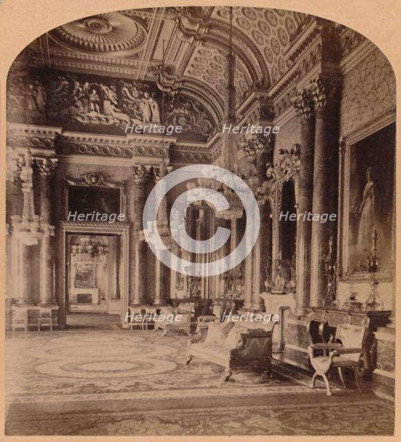 'The Queen's Gorgeous Blue Room, Buckingham Palace, London, England', 1900. Creator: Underwood & Underwood.