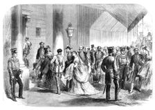 The Queen's Drawingroom: the Ambassadors Entrance, Buckingham Palace, 1868. Creator: Unknown