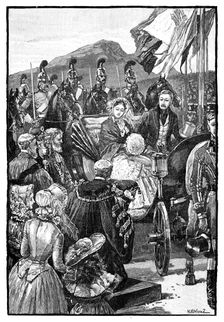 The Queen's entry into Edinburgh, c1840s, (1900)