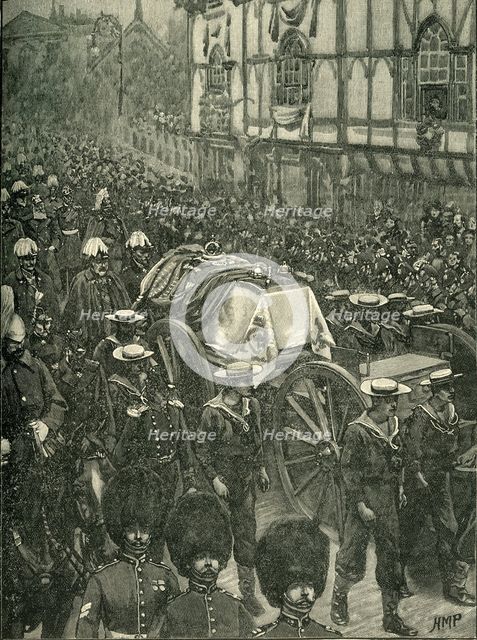 'The Queen's Funeral: Windsor: The Last Stage', c1900. Creator: H.M.P..