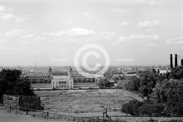 The Queen's House and Royal Naval Hospital, Greenwich, London, c1945-c1965. Artist: SW Rawlings