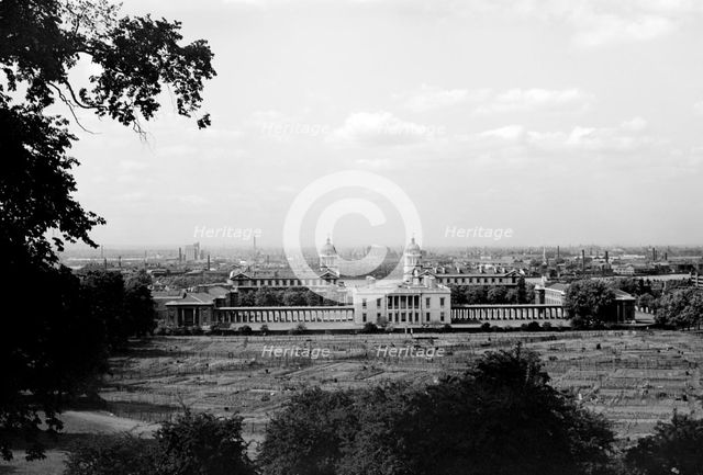 The Queen's House, from Greenwich Park, London, c1945-c1965. Artist: SW Rawlings