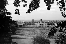 The Queen's House with the Royal Naval Hospital, Greenwich, London, c1945-c1965. Artist: SW Rawlings