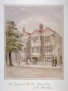 The Queen's Head Inn, Islington, London, 1827. Artist: John Phillipps Emslie
