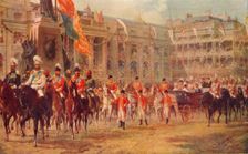 The Queen's Jubilee Procession on the Way to Westminster Abbey, June 21, 1887 1906. Artist: R Dudley