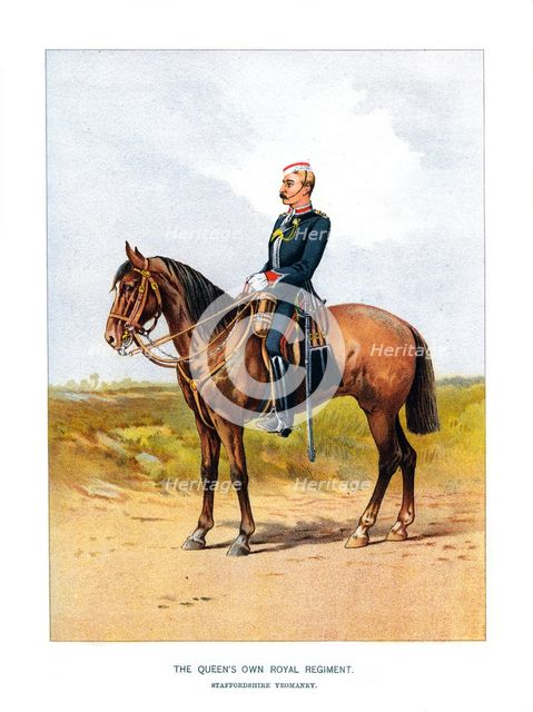 'The Queen's Own Royal Regiment, Staffordshire Yeomanry', c1890. Artist: Unknown