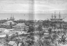 The Queen's Palace at Papeete, Tahiti c1885, (1890). Artist: Robert Taylor Pritchett