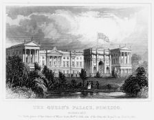The Queen's Palace, Pimlico London, c1840s