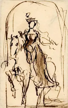 The Queen's Picture (Queen on Horseback), 1825-1841. Creator: David Wilkie