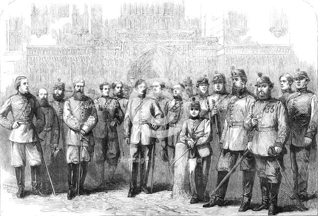 The Queen's Westminster Rifle Volunteers, 1862. Creator: Unknown.
