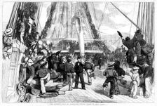 The Queen's Visit to Cherbourg - Piping Hands to Man Yards 1858