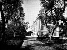 The Queen's Visit to Cimiez: Grand Hótel de Cimiez, occupied by the Queen, 1895. Creator: Jean Gilletta