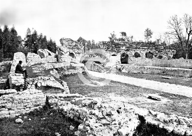 The Queen's Visit to Cimiez: Roman remains at Cimiez, 1895. Creator: Jean Gilletta.