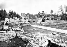 The Queen's Visit to Cimiez: Roman remains at Cimiez, 1895. Creator: Jean Gilletta
