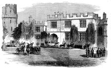 The Queen's Visit to Birmingham - the Departure from Warwick Castle, 1858. Creator: Unknown