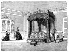The Queen's Visit to Birmingham - Her Majesty's Bedroom, Stoneleigh Abbey, 1858. Creator: Unknown