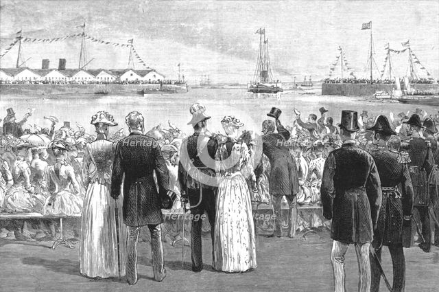 'The Queen's visit to Southampton - opening the Empress Dock', 1890. Creator: Unknown.