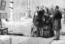 The Queen's visit to the new Royal Infirmary at Edinburgh, 1881. Creator: Unknown