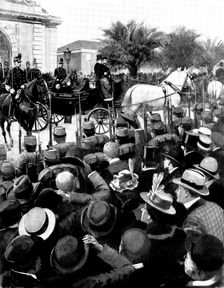 The Queen's Visit to the Riviera: Her Majesty's departure from Nice...for Cimiez, 1898. Creator: Unknown