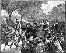 The Queen's visit to Victoria Park, London, 1887, (1900).Artist: William Barnes Wollen