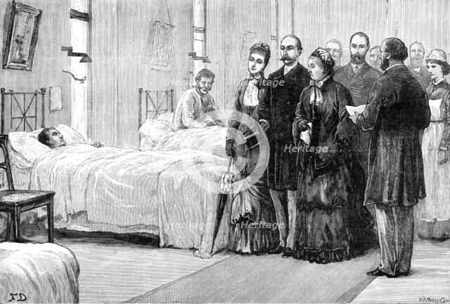 The Queen's visit to the new Royal Infirmary at Edinburgh, 1881. Creator: Unknown.