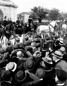 The Queen's Visit to the Riviera: Her Majesty's departure from Nice...for Cimiez, 1898. Creator: Unknown
