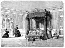 The Queen's Visit to Birmingham - Her Majesty's Bedroom, Stoneleigh Abbey, 1858. Creator: Unknown