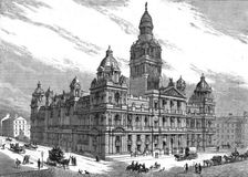 'The Queen's visit to Glasgow, The new Municipal Buildings, opened by Her Majesty 1888. Creator: Unknown