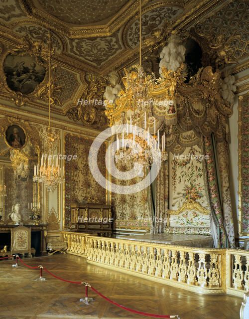 The Queen's Bedchamber, The Queen's Suite (Grand Appartement de la Reine) Artist: Unknown