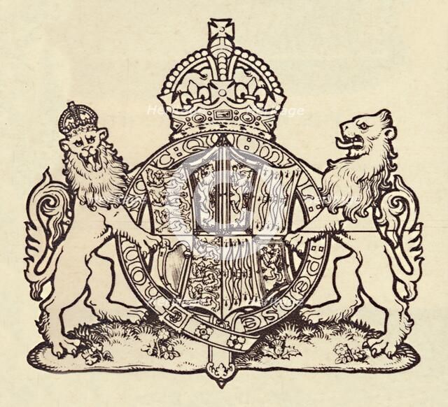 'The Queen's Coat of Arms', 1937. Creator: Unknown.