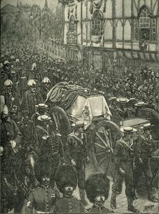 The Queen's Funeral: Windsor: The Last Stage c1900. Creator: H.M.P.